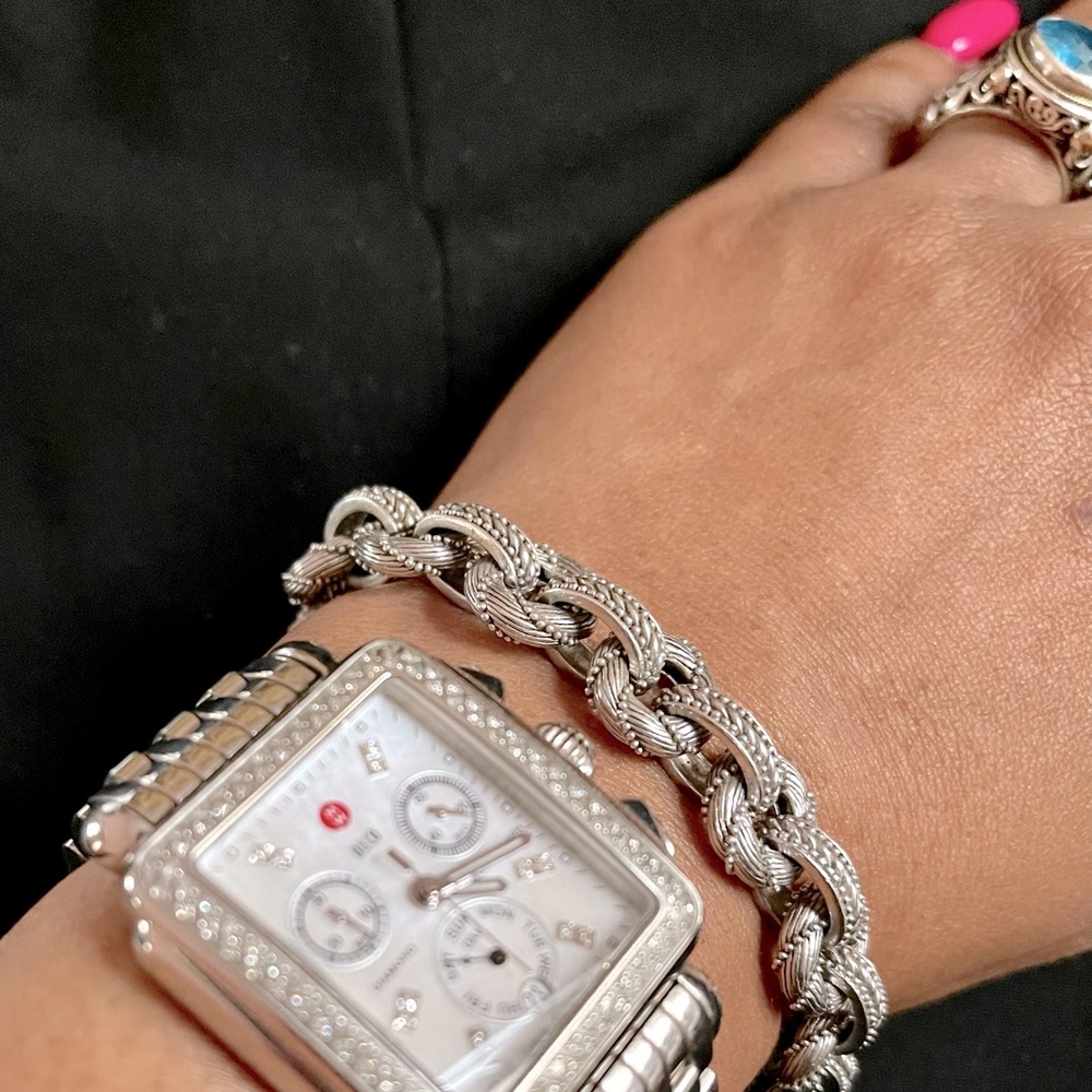 Judith Ripka Sterling Silver Bracelet 71/2inch 925